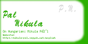 pal mikula business card
